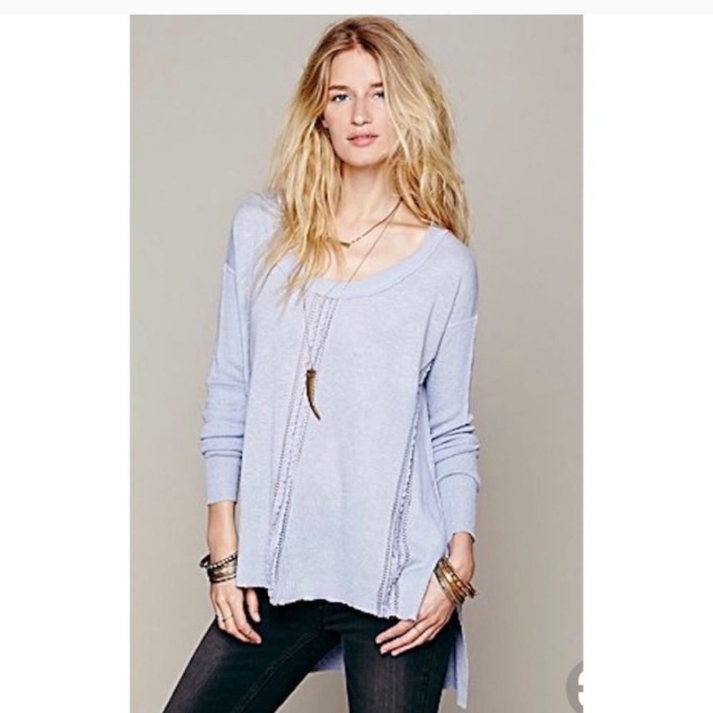Free People Lace Road Sweater